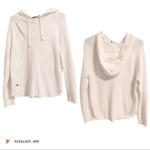 White Ralph Lauren waffle knit hoodie. Size large